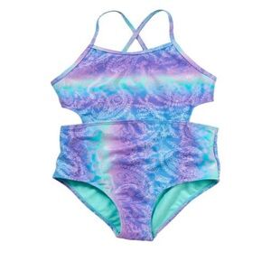 Girls Limited Too™ Ombre Paisley One Piece Swimsuit sz 7/8
